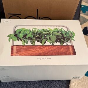 Edn Indoor Herb Garden with Wood Finish